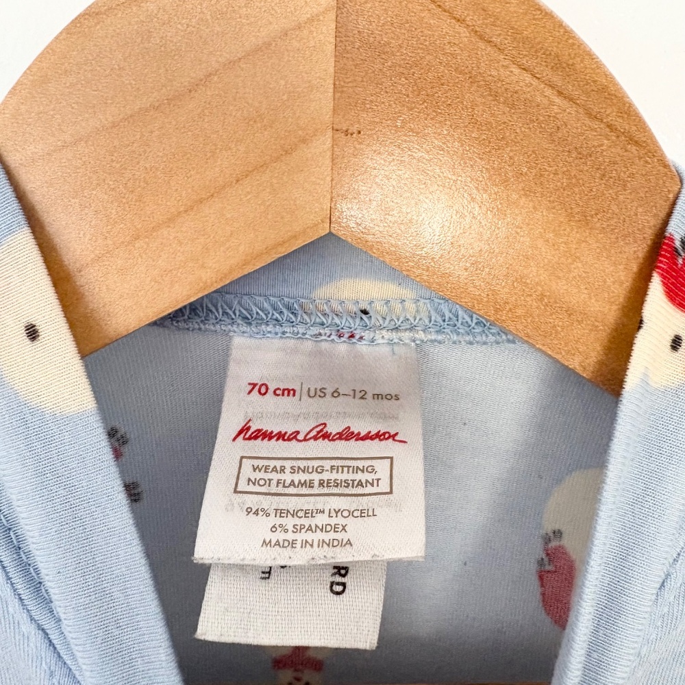 Hanna Anderson snowman pyjamas - Picture 2 of 4